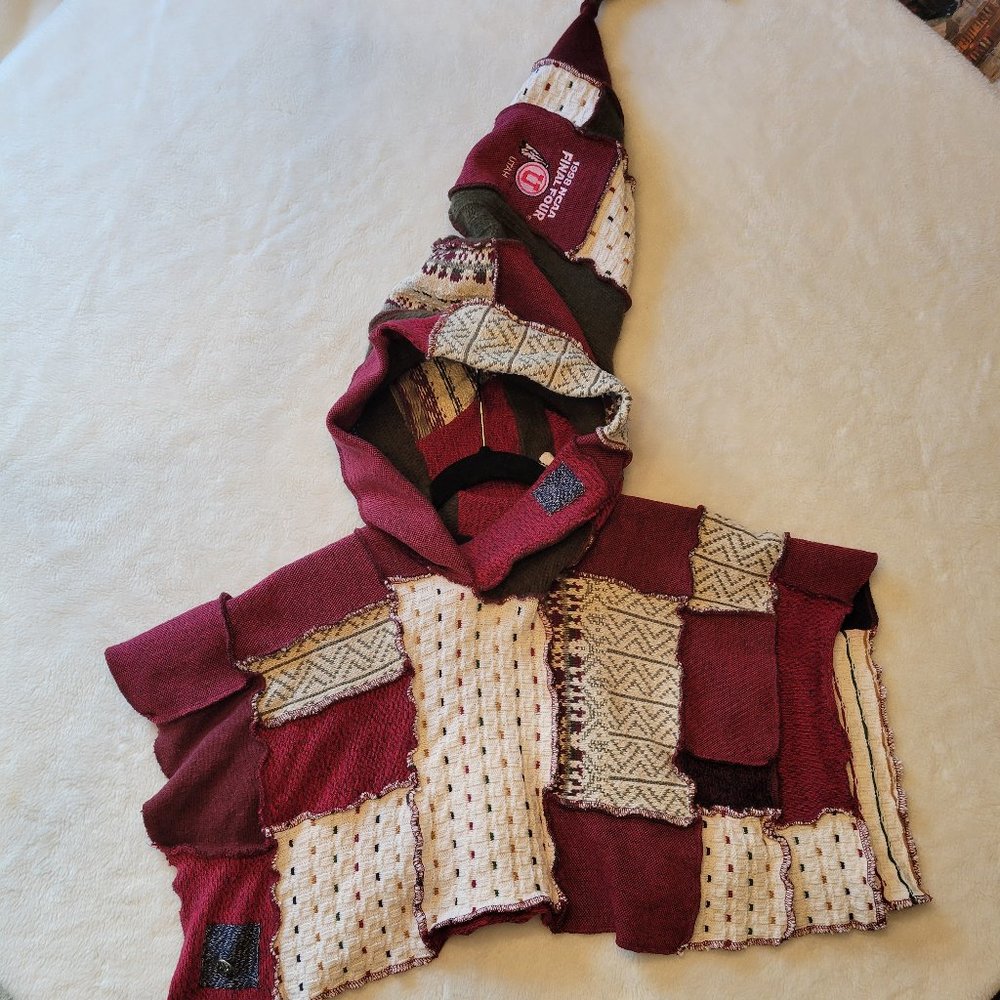 Darling HANDMADE Patchwork Kids' Poncho Utah Utes